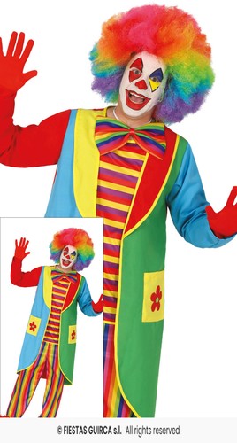 Costume clown pagliaccio uomo - costume,