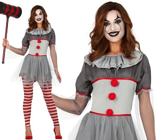 Costume donna clown - costume, pagliaccio