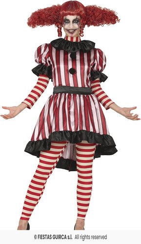 Costume donna clown pagliaccio - costume,